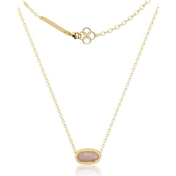 Gold Plated Pendant Necklace Women Dainty Layering Jewelry Gift Everyday Wear - Picture 1 of 8